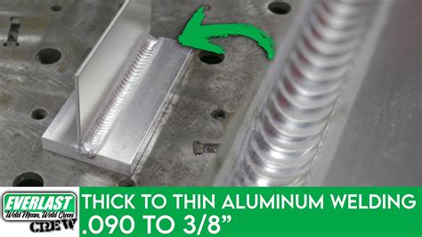 aluminum sheet metal welding|welding thin to thick metal.